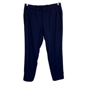 Ermenegildo Zegna 100% Wool Tailored Navy Dress Pants Mens 35x28 Su Misura
